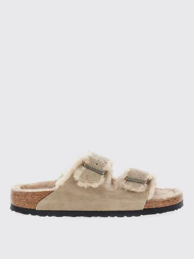 BIRKENSTOCK FLAT SANDALS BIRKENSTOCK WOMAN COLOR BEIGE,H30289022