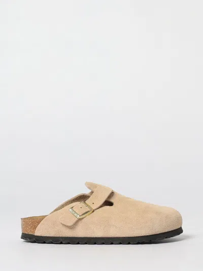 BIRKENSTOCK FLAT SHOES BIRKENSTOCK WOMAN COLOR BEIGE,H42869022