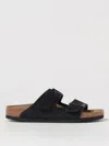 Birkenstock Womens Arizona Double-strap Leather Sandals Oiled Leather Black Eur 39 / 6 Uk In Black