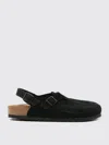 Birkenstock Tokio Buckled Suede Clogs