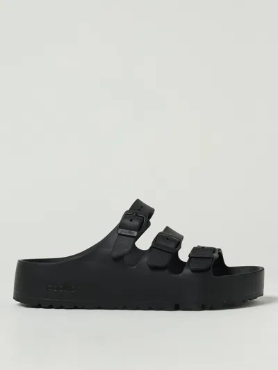 BIRKENSTOCK FLAT SANDALS BIRKENSTOCK WOMAN COLOR BLACK,H18274002