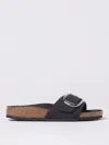 Birkenstock Womens Madrid Big Buckle Oiled Leather In Schwarz
