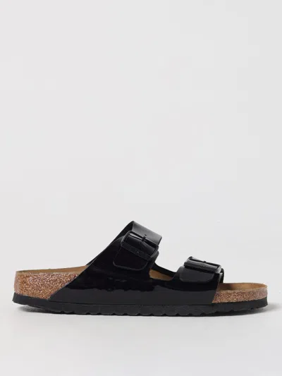 Birkenstock Black Double Buckle Cold Drag In Schwarz