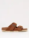 Birkenstock Flat Sandals  Woman Color Brown In Brown