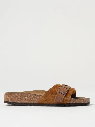 BIRKENSTOCK FLAT SANDALS BIRKENSTOCK WOMAN COLOR BROWN,G80913032
