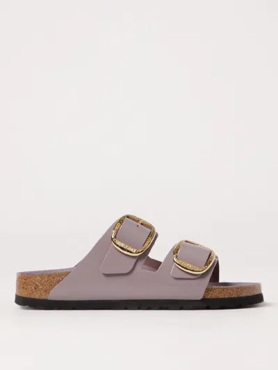 BIRKENSTOCK FLAT SANDALS BIRKENSTOCK WOMAN COLOR VIOLET,G92674019