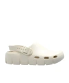 Birkenstock Round Toe Sandals In White