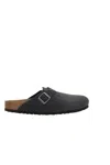Birkenstock Black Boston Oiled Clogs In Black