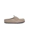 Birkenstock Loafers With Round Toe And Suede Upper In Neutral