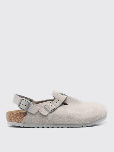 Birkenstock Tokio Suede Mules In Stone Coin
