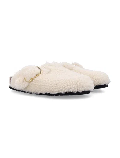 Birkenstock Flat Shoes In White