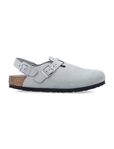Birkenstock Flat Shoes In Gray