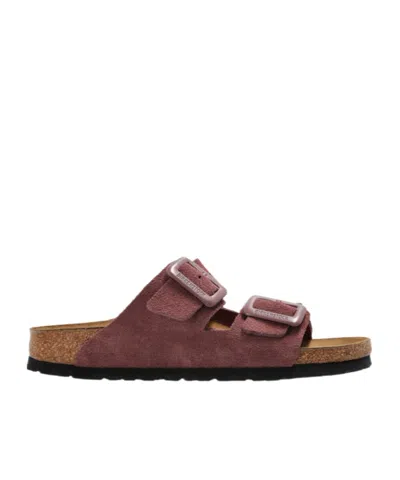 Birkenstock Flat Slide Sandals In Purple