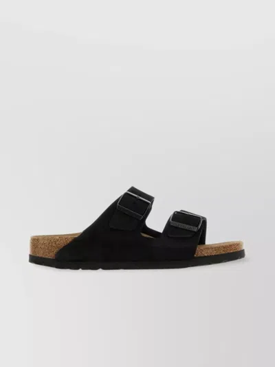 BIRKENSTOCK FLAT SOLE SUEDE ARIZONA SLIPPERS