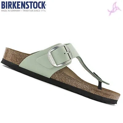Pre-owned Birkenstock Flip-flops & Slippers  Gizeh _ Big-buckle Narrow Width Woman Green 13