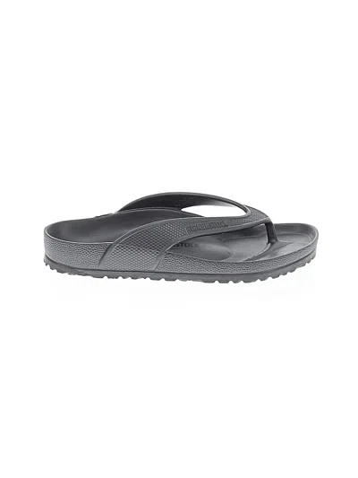 Pre-owned Birkenstock Flip Flops In Black