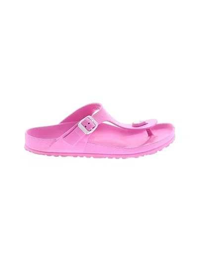 Pre-owned Birkenstock Flip Flops In Pink