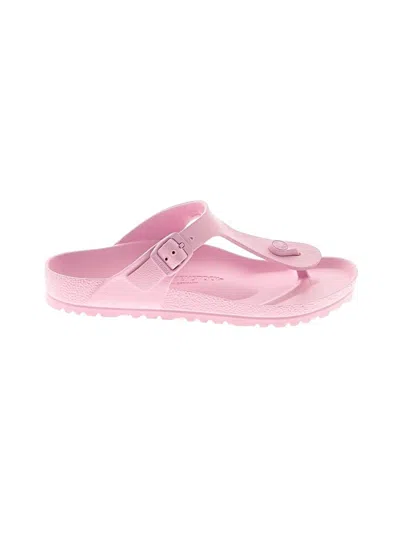 Pre-owned Birkenstock Flip Flops In Pink