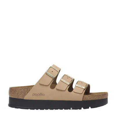 Birkenstock Florida Iii Pap Womens Sandals Colour: Sandcastle, Size: 7 / 40 In Sandcastle Nub