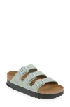 Birkenstock Florida Flex Platform Slide Sandal In Pure Sage