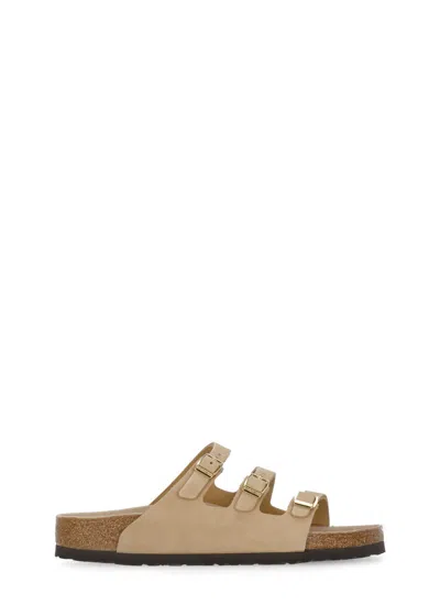 Birkenstock Florida Sandal In Sand Leather In Neutral