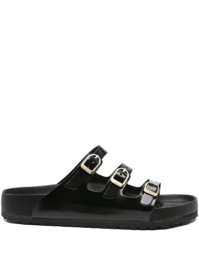 BIRKENSTOCK FLORIDA FRESH TRIPLE-BUCKLE LEATHER SANDALS