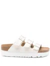 Birkenstock Florida Flex Platform Birko-flor Sandals In White