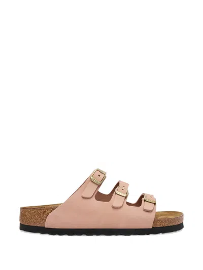 Birkenstock Florida Pink Purple Leather Sandals