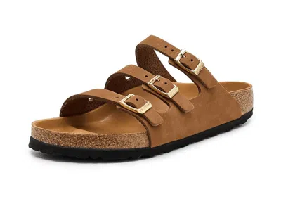 Birkenstock Florida - Nubuck Women's Sandals Mink: Eu 42 (us Women's 11-11.5) Regular In Taupe
