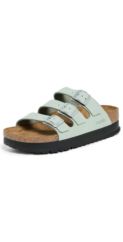 Birkenstock Florida Platform Flex Sandals Pure Sage