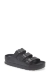Birkenstock Florida Platform Flex Slide Sandal In Black