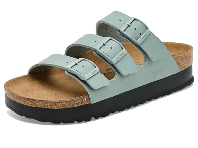 Birkenstock Florida Platform - Vegan Women's Sandals Pure Sage: Eu 38 (us Women's 7-7.5) Narrow In Gray