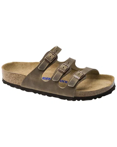 Birkenstock Florida Soft Footbed Leather Sandal In Brown
