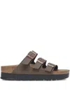 Birkenstock Florida Triple-buckle Platform Slides