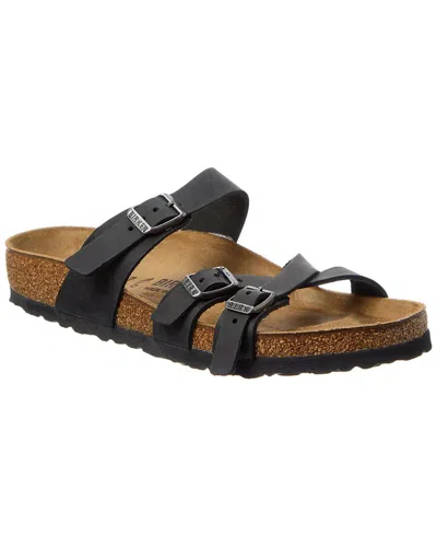 Birkenstock Franca Leather Sandal In Black