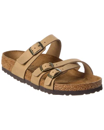 Birkenstock Franca Oiled Leather Sandal In Brown
