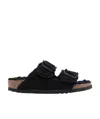 Birkenstock Arizona Big Buckle Narrow Sandal In Black