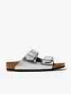 Birkenstock Teen Arizona Leather Sandals In Silver