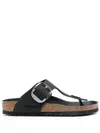 Birkenstock Gizeh Big Buckle Slide Sandal In Black