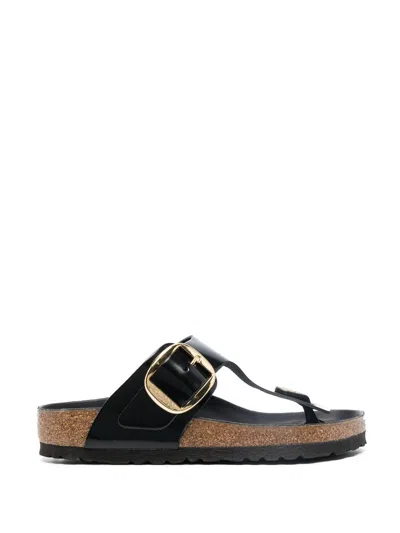 Birkenstock Arizona Big Buckle Narrow Fit Leather Sandal In Black