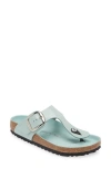 Birkenstock Gizeh Big Buckle Flip Flop In Surf Green