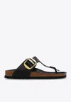 Birkenstock Gizeh Big Buckle Slide Sandal In Black