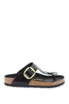 Birkenstock Gizeh Big Buckle Mules In Black
