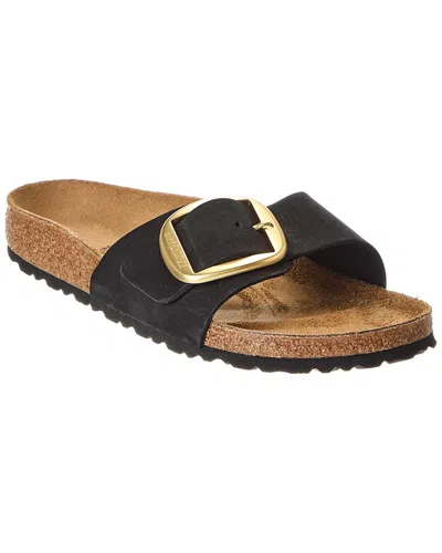Birkenstock Gizeh Big Buckle Narrow Leather Sandal In Black