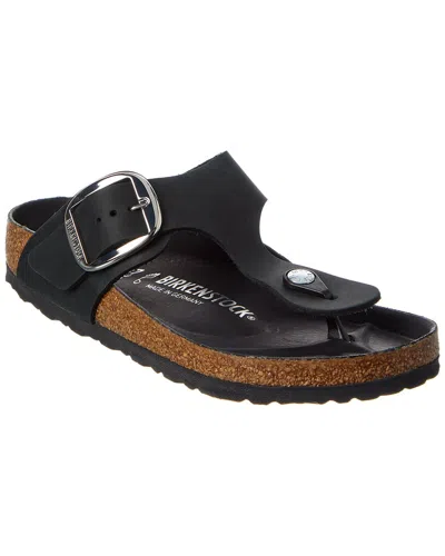 BIRKENSTOCK BIRKENSTOCK GIZEH BIG BUCKLE OILED LEATHER SANDAL
