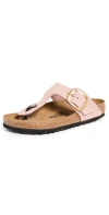 Birkenstock Gizeh Flats In Rose-pink Nubuck In Multi