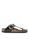 Birkenstock Gizeh Big Buckle High Shine Sandals In Black