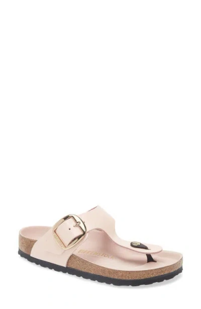 Birkenstock Gizeh Big Buckle Slide Sandal In Light Rose