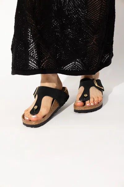 Birkenstock ‘gizeh Big Buckle' Slides In Black