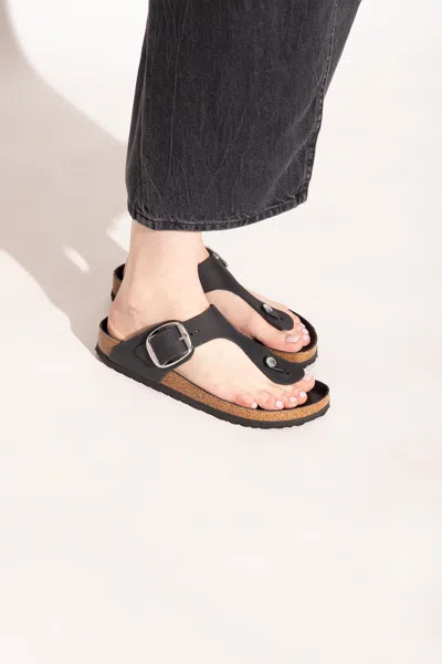 Birkenstock ‘gizeh Big Buckle' Slides In Black